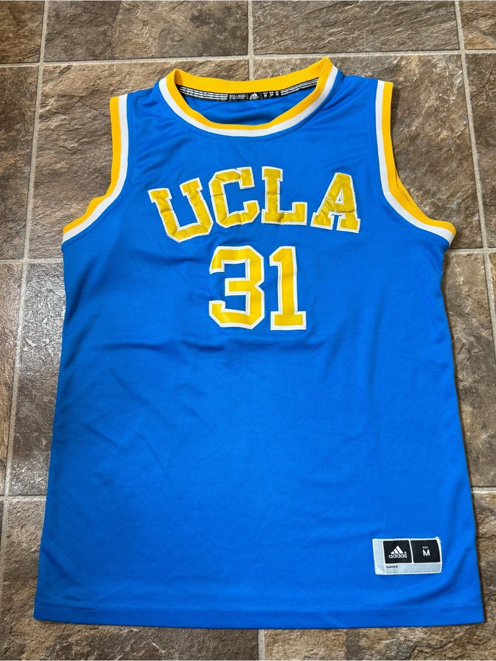 Adidas UCLA #31 REGGIE MILLER Jersey Men's M Medium Bruins Stitched University